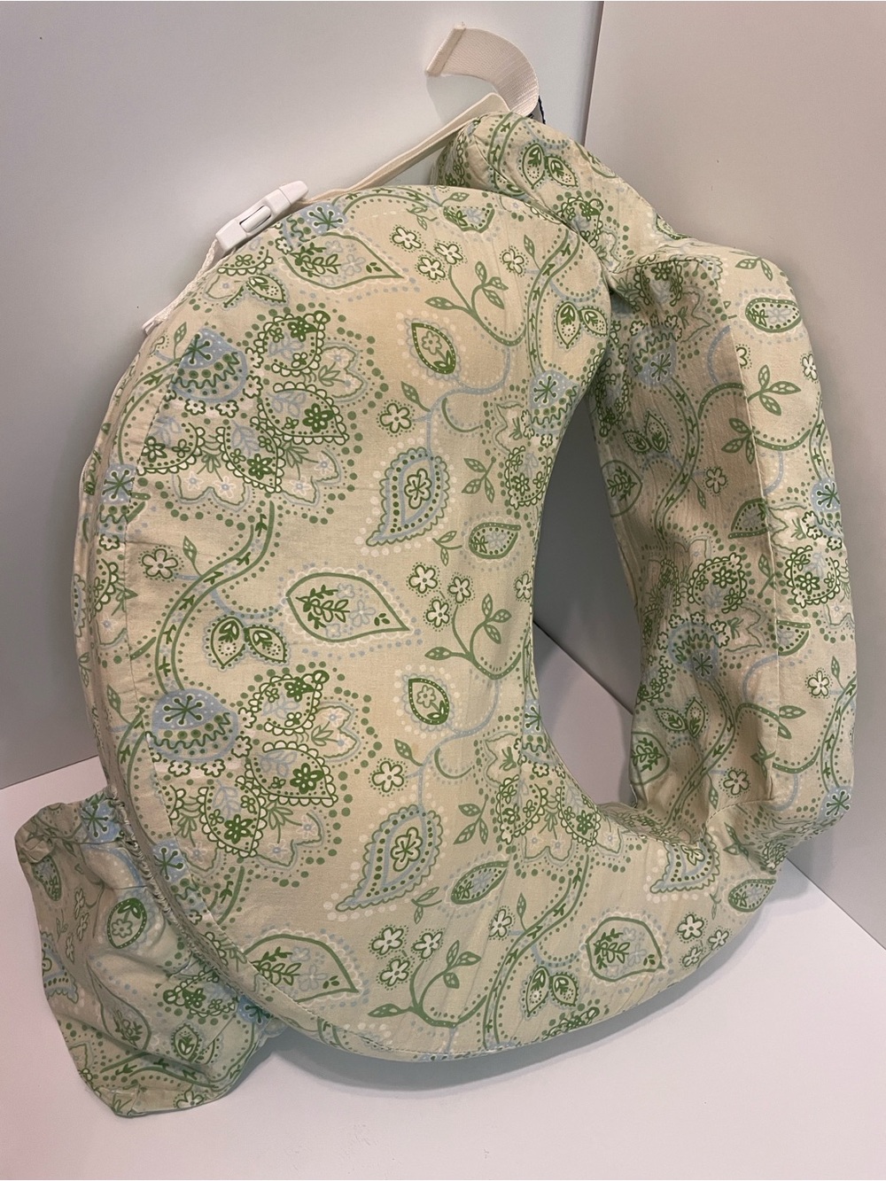 My Brest Friend Deluxe Nursing & Support Pillow in Green Paisley